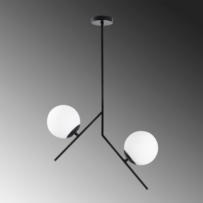 Luminaire suspendu sphère unique à 2 lumières Dmitri