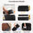 Upholstered Convertible Reclining Sleeper Sofa Bed With Versatile Ottoman, 2 Soft Pillows-1915647929
