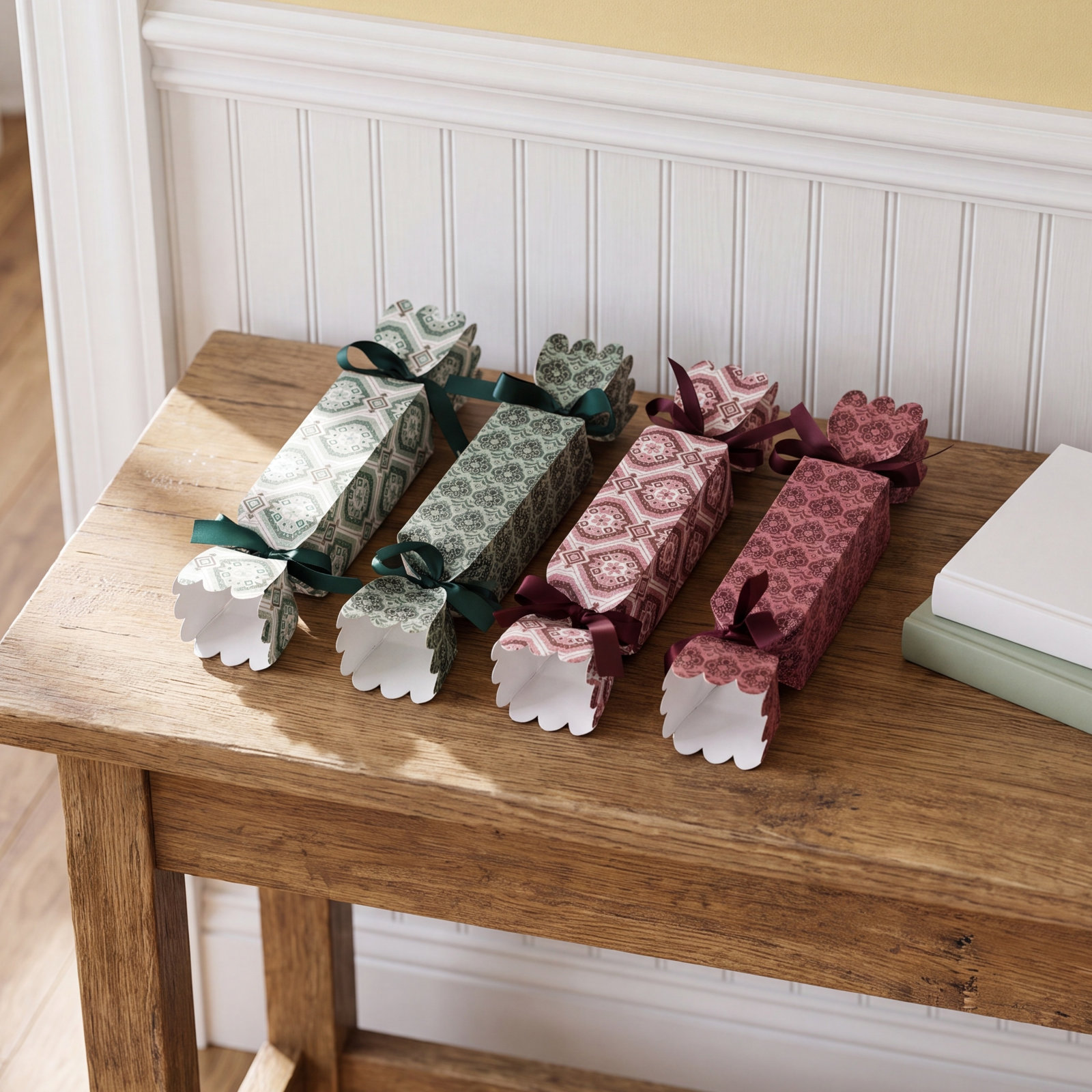 Printed Paper Candy-Shaped Gift Box Accent