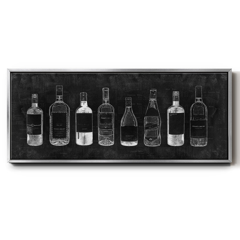 Wine Cellar- Framed Canvas, 24" H x 60" W