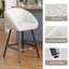 Ensemble de 2 tabourets de bar, tabouret de bar rembourré avec dossier, tabourets de bar à hauteur de comptoir de 27 pouces de hauteur pour îlot de cuisine-621759025