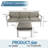 Cleste 79.13'' Aluminum Outdoor Patio Sectional Set