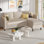 Canapé modulaire rembourré 73,6 po Coito