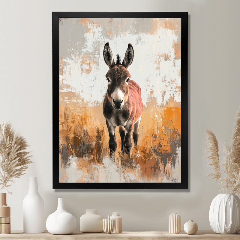 Dolph - Animals Wall Art, Noir, H 20 po x l 12 po, Reproduction encadrée d'une seule photo