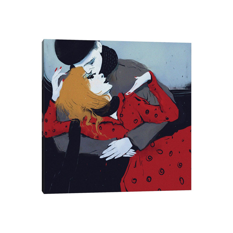 Lovers by Anikó Salamon - Wrapped Canvas Painting, 45.72cm H x 45.72cm W x 1.91cm D