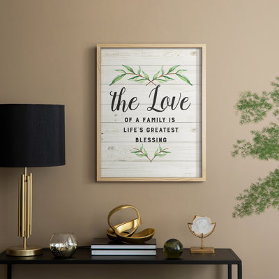 Love of a Family Framed Print - Solid Wood