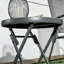 Natyra Round Metal Folding Outdoor Folding Table , 45cm cm W 45cm cm D-336805422
