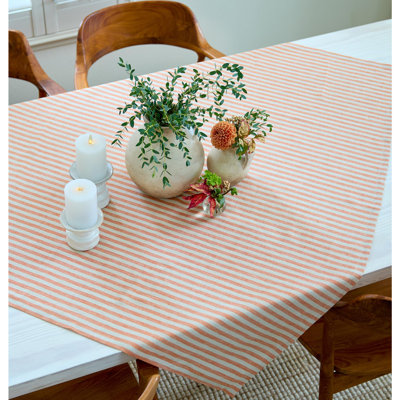 Amalfi Stripe - 100% Pure Linen Tablecloth