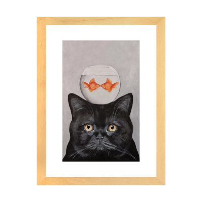 " Cat With Fishbowl " by Coco De Paris