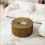 35,83 po, table basse à rayures minimalistes, table basse ronde moderne, table basse ronde