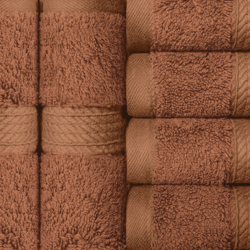 Essuie-mains luxueux en coton de qualité égyptienne Renata , Rouille