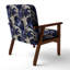 Fauteuil de chalet rembourré bleu Cobalt-122510966