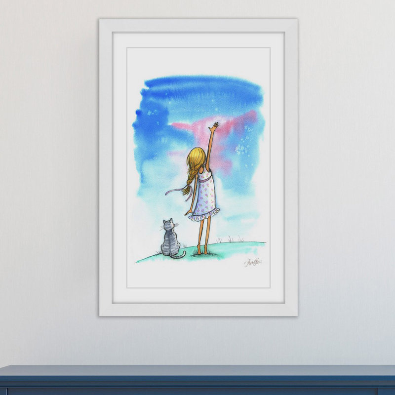 «Reach for the Stars», reproduction encadrée Kinnear, H 30 po x l 20 po x P 1,5 po