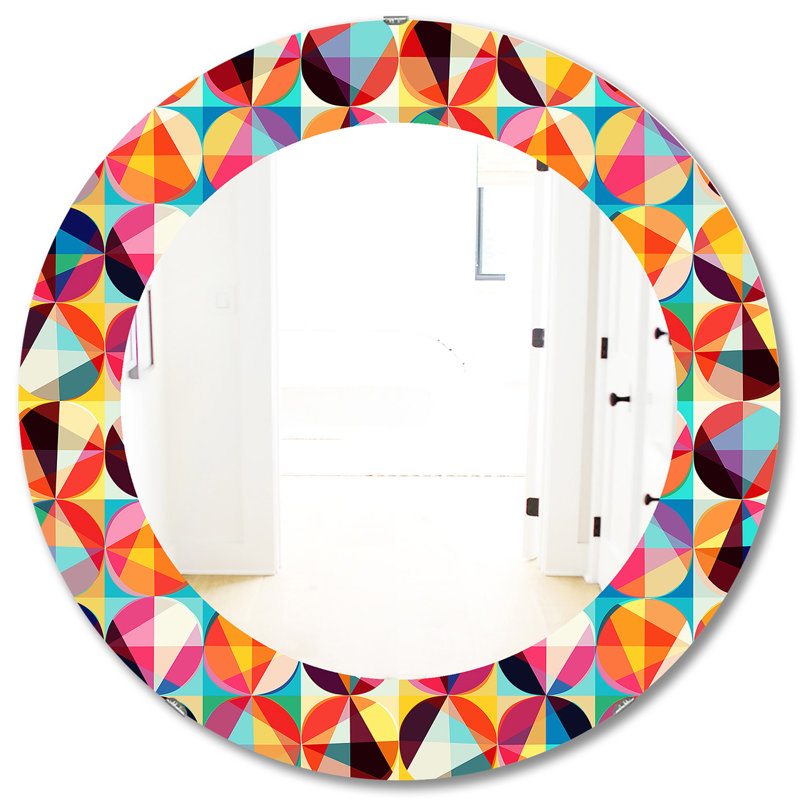 Miroir mural Triangular Colourfields 6, H 31,5 po x l po