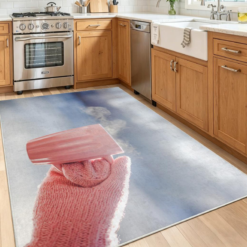 Tapis transparent lavable à la machine, tasse pour thé ou café chaud, idéal pour l'hiver et l'intérieur