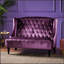 Causeuse luxueuse en velours à oreilles avec capitonnage, parfaite pour les espaces de vie modernes et glamour-1151076514