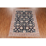 One-of-a-Kind 8'0" X 9'9" New Age Wool Area Rug in Navy Blue