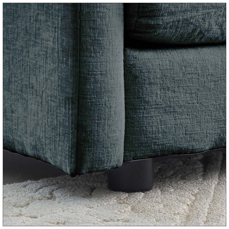 Fauteuil d'appoint avec repose-pieds Raille, Gris