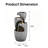 28"H 3-Tier Cascading Clay Pot Outdoor Garden Water Fountain with LED Lights