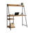 Desk With Hutch, Brown finish