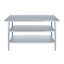 Table en acier inoxydable avec 2 tablettes inférieures KitchQuip Express - H 35 po x l 60 po x P 30 po-60901503