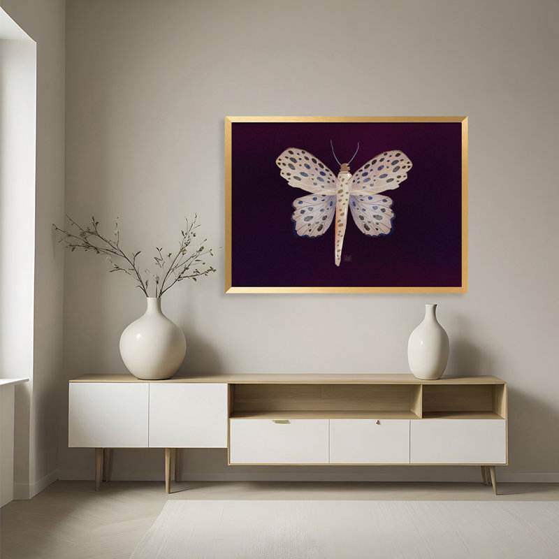 Nature Inspired "Butterfly" Framed Print Wall Art, 16" H x 24" W