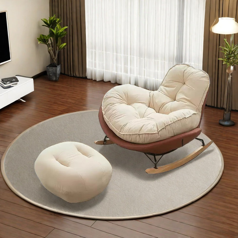 Chaise berçante confortable et exquise