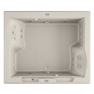 Fuzion® 71.75" x 59.75" Whirlpool Bathtub with Light and Heater