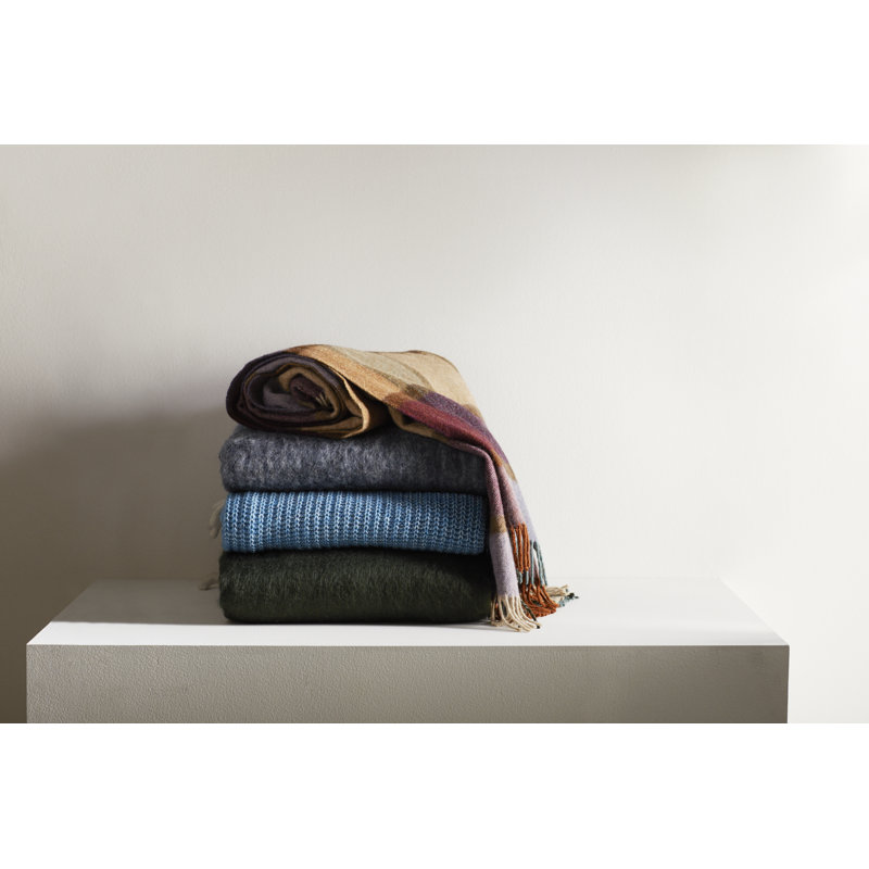 Jamilla Knitted Throw Blanket, Tourmaline