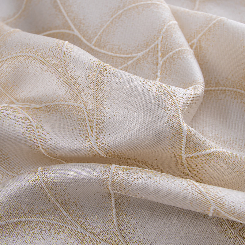 Panneau à œillets tissés en jacquard Lorena 84 po, Beige
