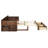 Full Size Daybed with Removable Desk, Storage Drawers & Hydraulic Side Table-240639459-240639457