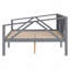 Lit de jour double, taille, gris
