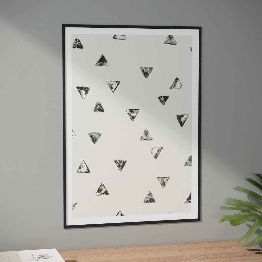 Gerahmtes Poster Triangular