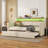 Twin Size Daybed With Trundle-1275701173