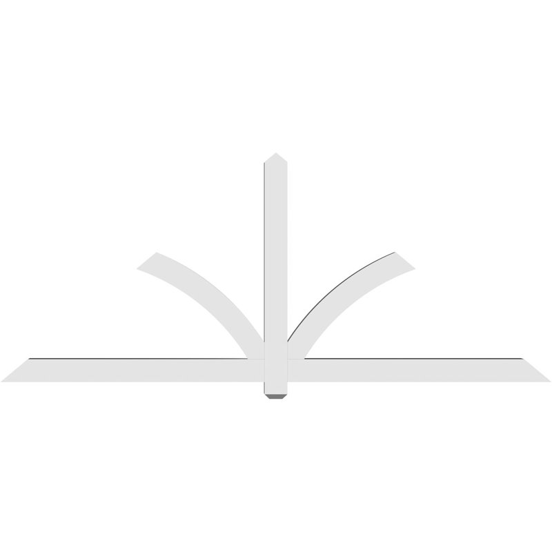 Support pour pignon en PVC Redmond, H 40 po x l 96 po (pas : 10/12), P 4 po x F 4 po