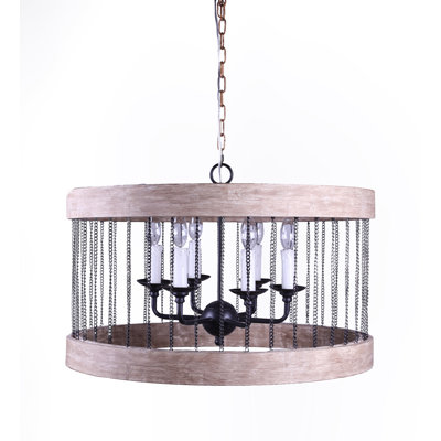 Lustre tambour de style bougie Amatury