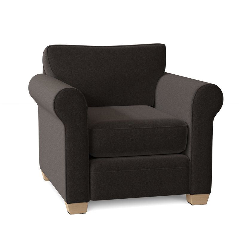 Fauteuil Quaker, Espresso, Étain Giovanna