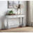 Carminda Antique White Finish Console Table