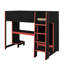 Lit mezzanine simple avec bureau-1200115679