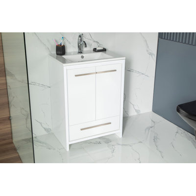Ayla Vanity with Integrated Porcelain Sink