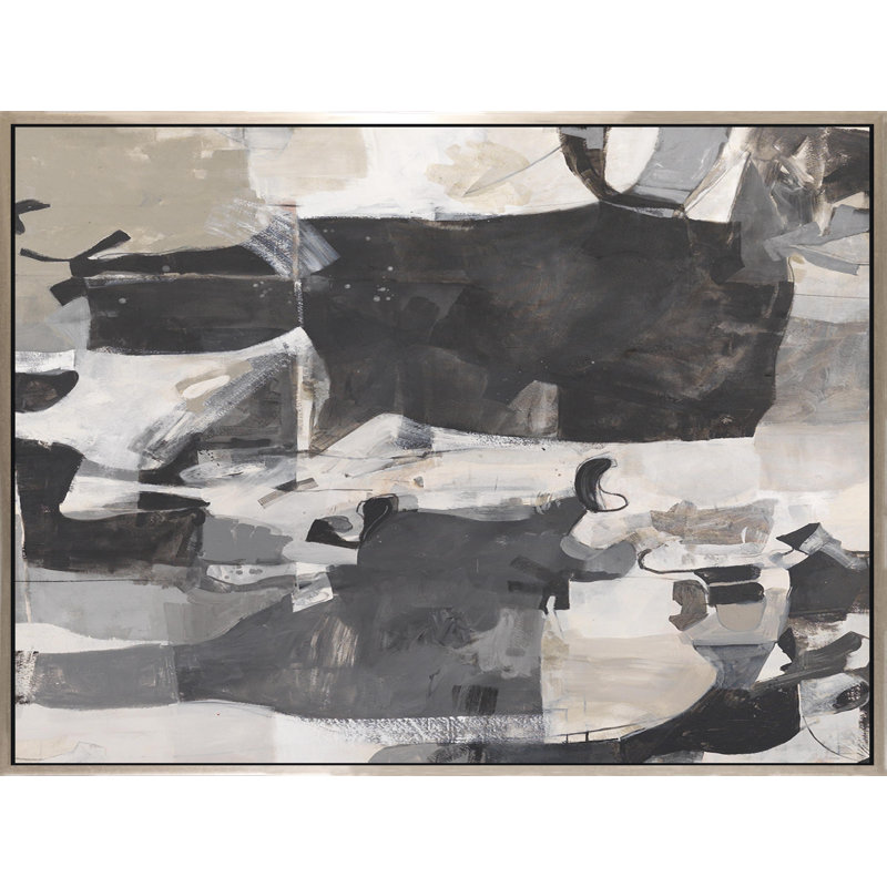 Study Of Gray VII Painting, 36" H x 48" W