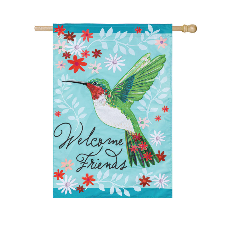 Drapeau de maison de colibri