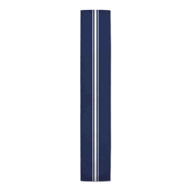 Chemin de table Bundage, 90 po x 16 po, Bleu marine