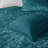 Luxurious Velvet Bedding Sets, Polyester Quilted Teal For Home Comfort