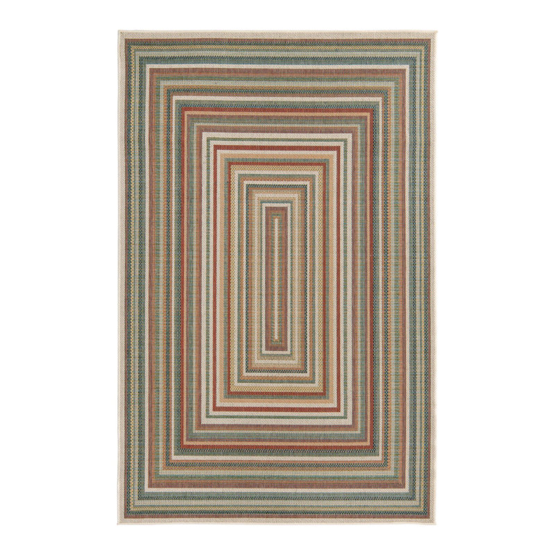 Multicolored indoor/outdoor carpet Lucidia, Rectangle 5 pi 3 po x 7 pi 7 po