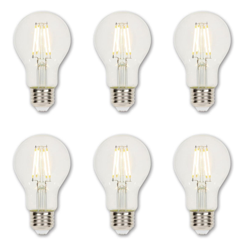 A19 DEL, ampoule à intensité variable, blanc chaud (2 700 K) E26 / base moyenne (standard), 6.5