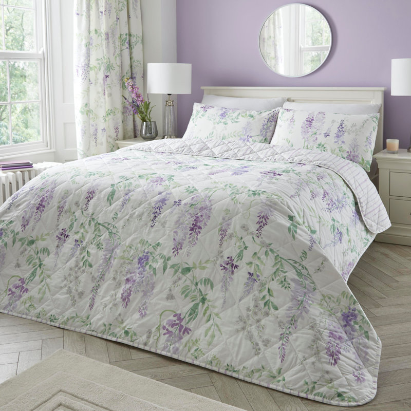 Polyester Floral Bedspread