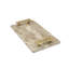 17.7x9.7x2" Marble Tray with Gold Handles