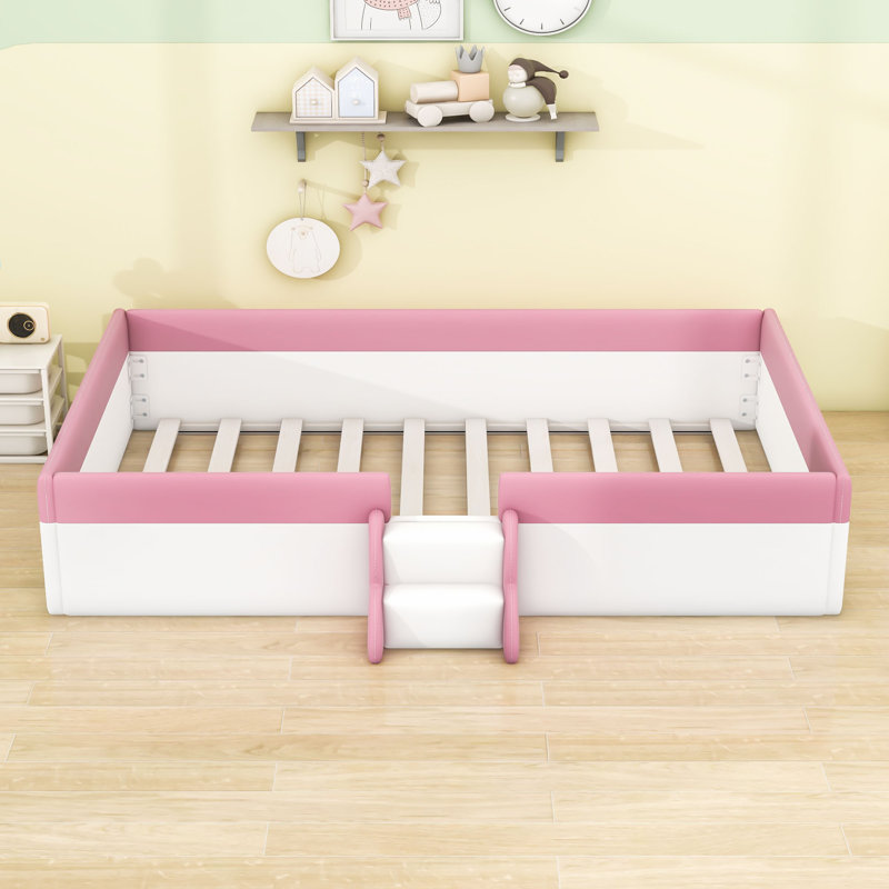 Wood Upholstered Daybed with Fence, Full / Double