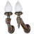 French Neoclassical 2-Piece Plug-in Armed Sconces